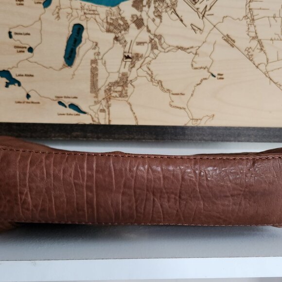 Tory Burch caramel/brown leather transformer bucket/ shoulder big bag - Picture 7 of 14